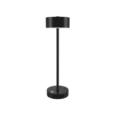 Crater Rechargeable LED 2W 3CCT Touch Table Lamp Black D:38cmx11cm (80100110)
