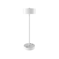 Crater Rechargeable LED 2W 3CCT Touch Table Lamp White D:38cmx11cm (80100120)