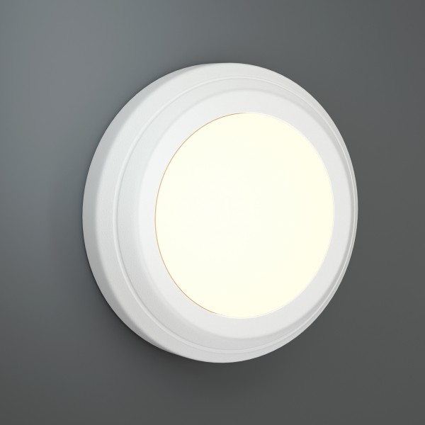 Jocassee LED 3.5W 3CCT Outdoor Wall Lamp White D:15cmx2.7cm (80201420)