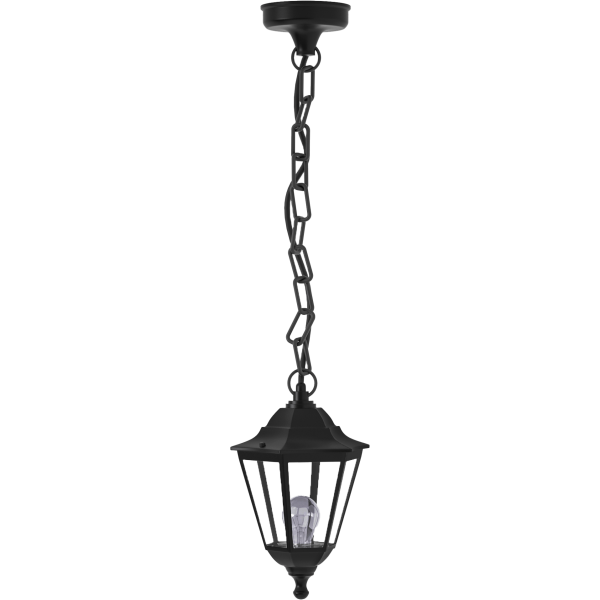 Redfish 1xE27 Outdoor Pendant Light Black D:137cmx21.5cm (80300114)