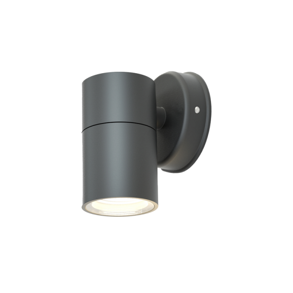 Eklutna 1xGU10 Outdoor Wall Lamp Anthracite D:11.3cmx11.3cm (80200544)