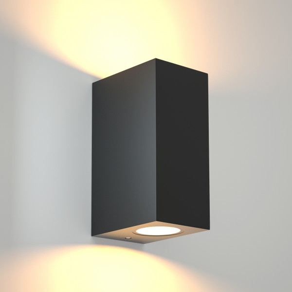 Havasu 2xGU10 Outdoor Up-Down Wall Lamp Anthracite D:14.7cmx9cm (80200344)