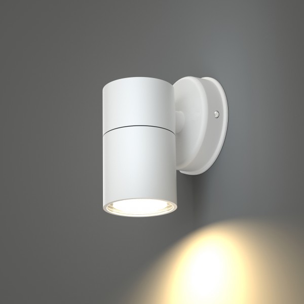 Eklutna 1xGU10 Outdoor Wall Lamp White D:11.3cmx11.3cm (80200524)