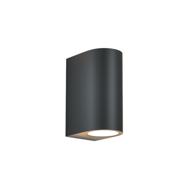 Michigan 2xGU10 Outdoor Up-Down Wall Lamp Anthracite D:14.7cmx9cm (80200144)
