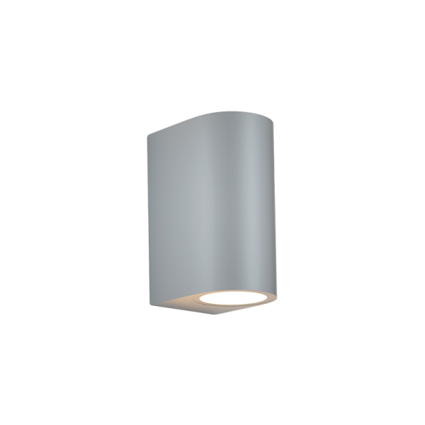 Michigan 2xGU10 Outdoor Up-Down Wall Lamp Grey D14.7cmx9cm (80200134)