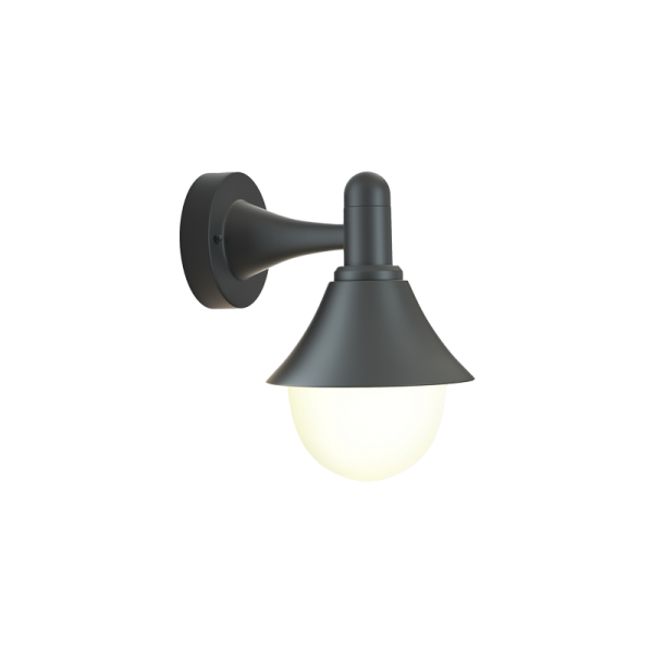 Rabun 1xE27 Outdoor Wall Lamp Black D:24.5cmx23.5cm (80202514)