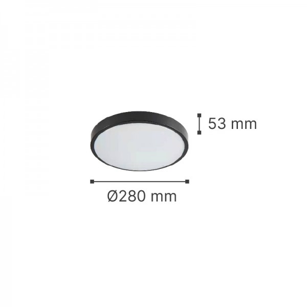 Torch LED 18W 3CCT Outdoor Ceiling Light Anthracite D:28cmx5,3cm (80300340)