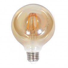 Ε27 LED Filament G125 10watt με μελί κάλυμμα (7.27.10.28.1)