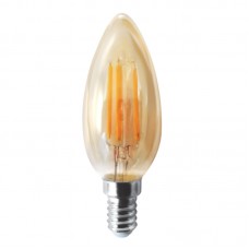 Ε14 LED Filament C35 5watt Dimmable με μελί κάλυμμα (7.14.05.20.1 )