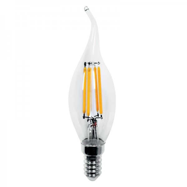 E14 LED Filament C35L 5watt (7.14.05.18.1)  Λαμπτήρες LED