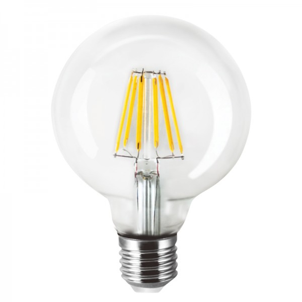 Ε27 LED Filament G80 8watt (7.27.08.39.1)  Λαμπτήρες LED