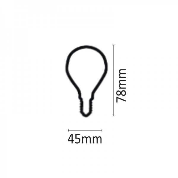 E14 LED Filament G45 5watt (7.14.05.19.1)  Λαμπτήρες LED