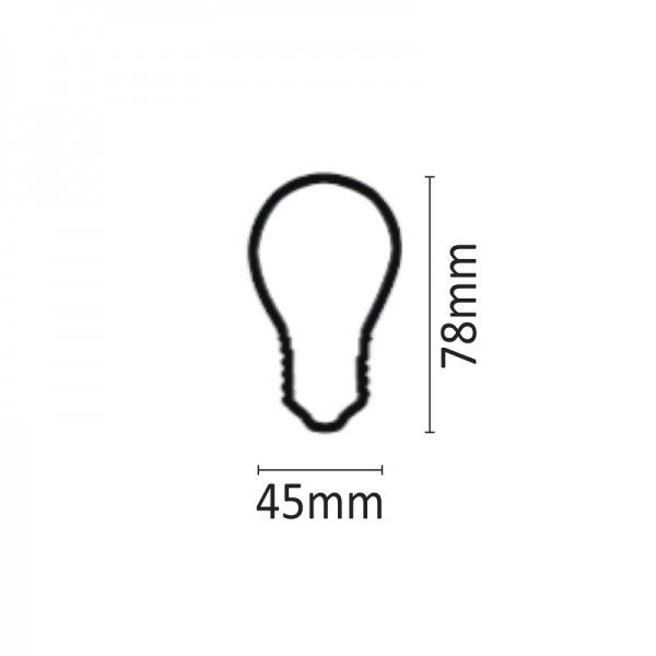 E27 LED Filament G45 6watt (7.27.06.13.1)  Λαμπτήρες LED