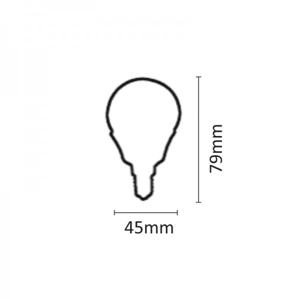 E14 LED G45 5,5watt 4000K  Φυσικό Λευκό (7.14.05.14.2)  Λαμπτήρες LED