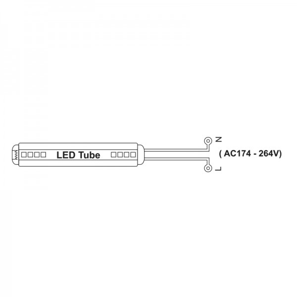 G13 LED T8 18watt 4000K Φυσικό Λευκό (7.08.18.01.2)  Λαμπτήρες LED