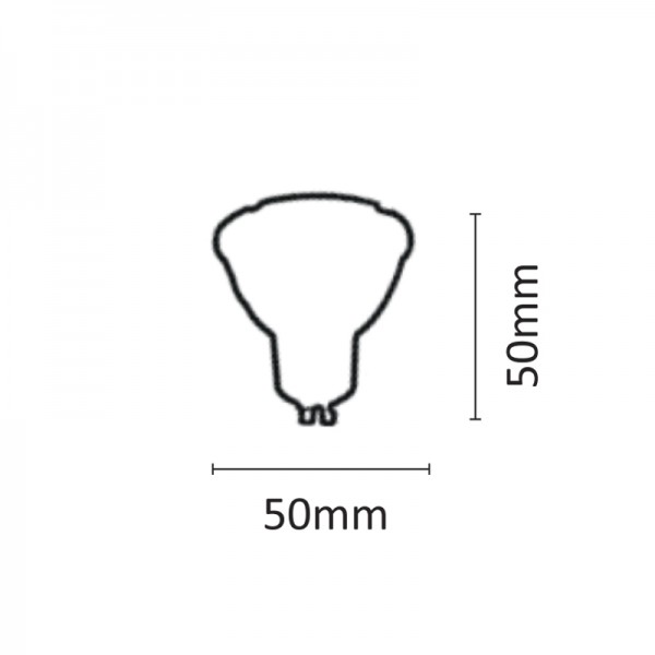 GU10 LED 5,5watt 4000K Φυσικό Λευκό (7.10.05.09.2)  Λαμπτήρες LED