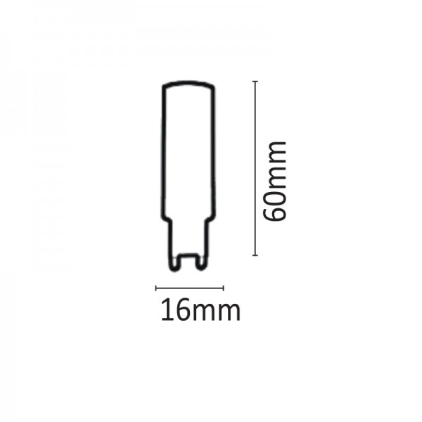 G9 LED 8watt 3000Κ Θερμό Λευκό (7.09.08.09.1)  Λαμπτήρες LED