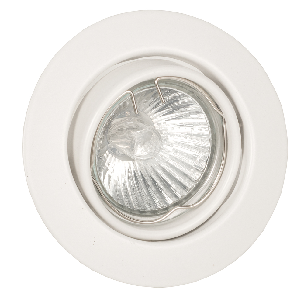 InLight Χωνευτό σποτ από λευκό μέταλλο 1XGU10 D:9cm (43277-Λευκό)